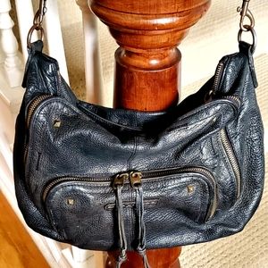 Liebeskind Black Leather Hobo Shoulder Bag